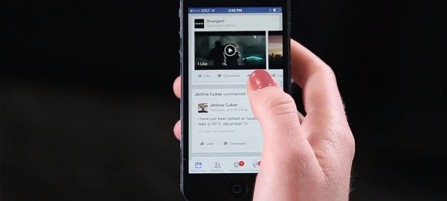 Facebook : Annonces vidéo auto-play