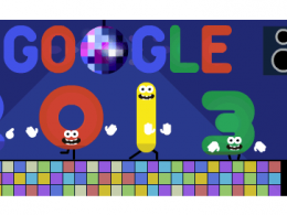 Google : Doodle Réveillon 2013