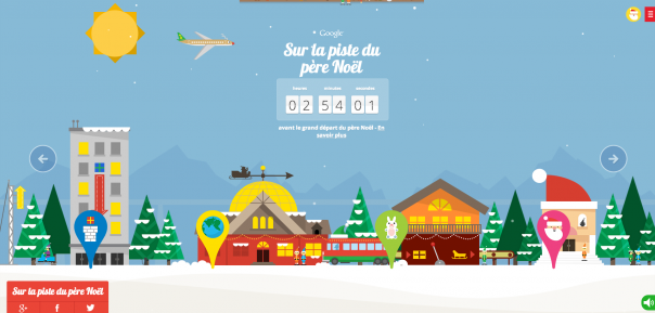 Google : Piste de Père Noël