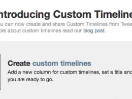 TweetDeck : Custom timelines