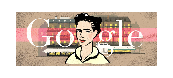 Google : Doodle Simone de Beauvoir