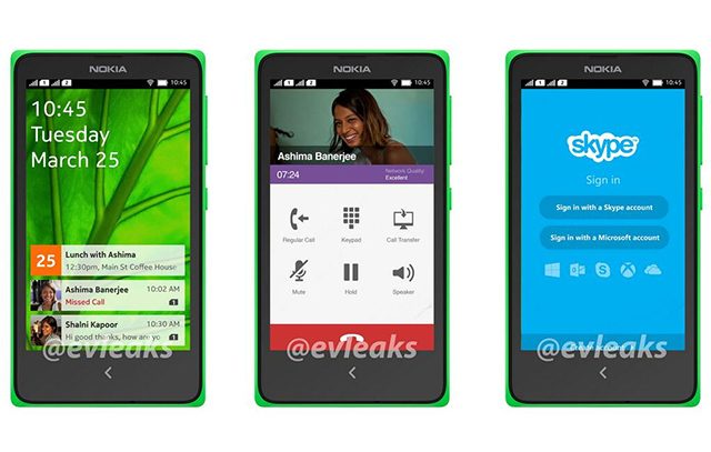 Nokia : Interface Android