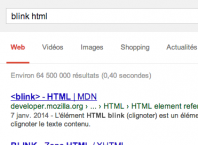 Google : Easter egg - blink html