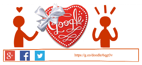 Google : Doodle Joyeuse Saint Valentin - Boîte de chocolats