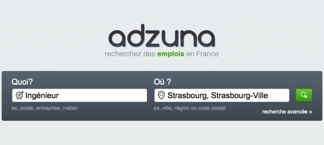 Adzuna : Moteur de recherche d'emplois