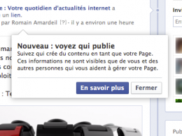 Page Facebook : Identification des administrateurs