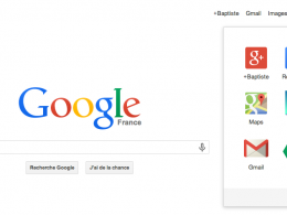 Google : Menu de navigation