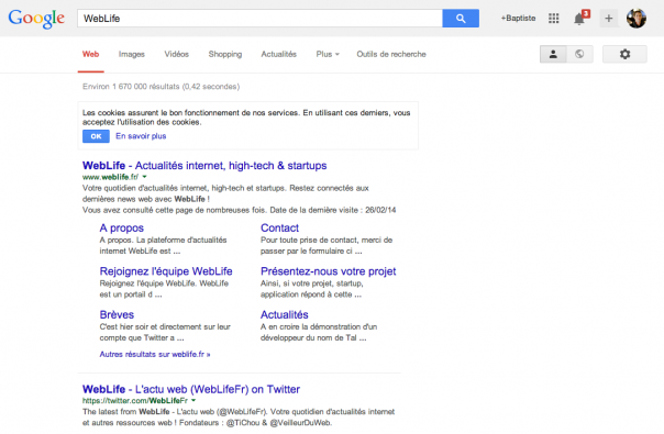 Google : Nouvel affichage des SERPS