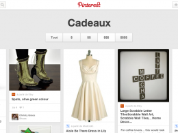 Pinterest : Cadeaux - Flux de produits