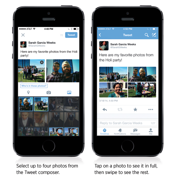 Twitter : Envoi multiple de photos