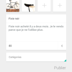 Wallapop : Vendre un produit