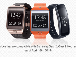 appareils compatibles samsung gear