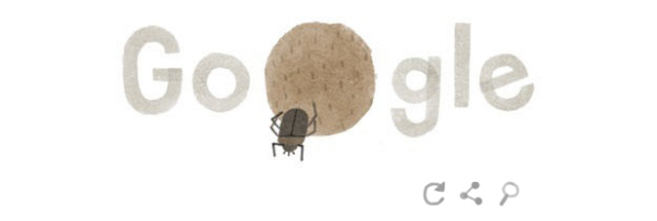 Google : Doodle Jour de la Terre 2014 - Bousier