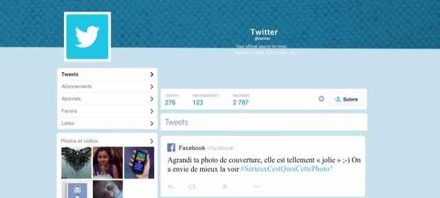 Twitter : Nouveau design