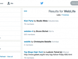 Twitter : Recherche dans les timelines & listes