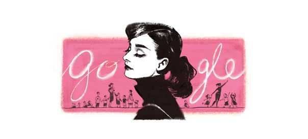 Google : Doodle Audrey Hepburn