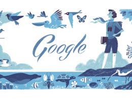 Google : Doodle Rachel Louise Carson & le Printemps silencieux