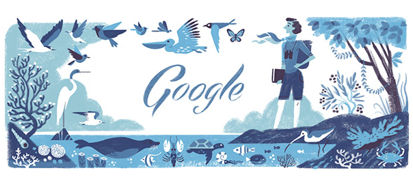 Google : Doodle Rachel Louise Carson & le Printemps silencieux