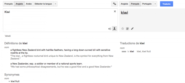 Google Traduction : Définition, synonyme & exemple
