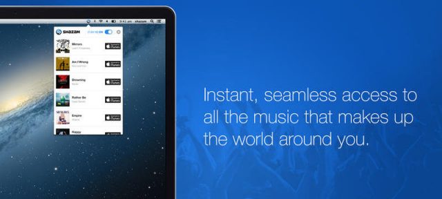 Shazam sur OS X