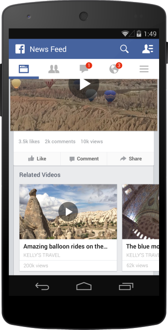 Facebook : Vidéos similaires