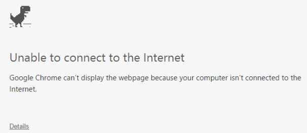 Google Chrome : Page internet indisponible