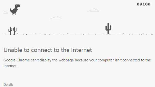 Google Chrome : Jeu dinosaure