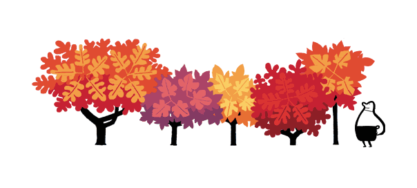 Google : Doodle Equinoxe d'automne avec feuilles