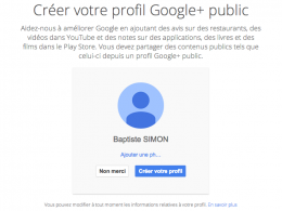 Google Plus : Compte facultatif