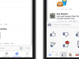 Facebook : Autocollants dans les commentaires
