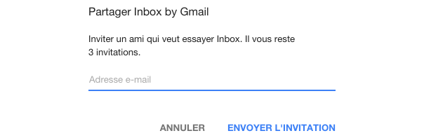 Google Inbox by Gmail : Invitations