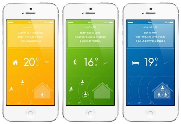 Tado : Thermostat connecté - Application mobile