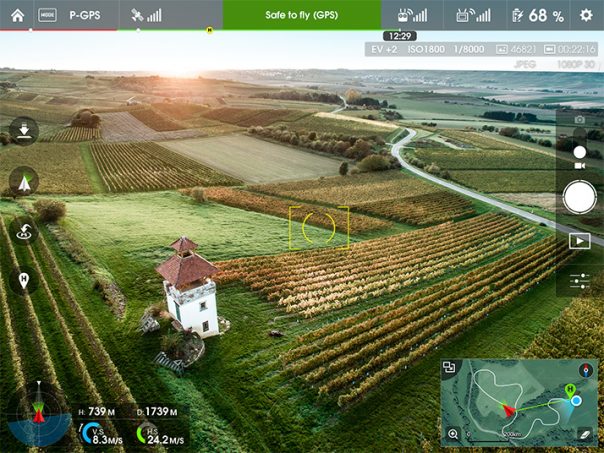 Application DJI Inspire 1 