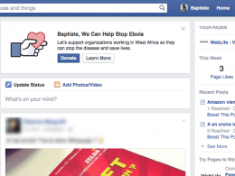Facebook : Don pour Ebola