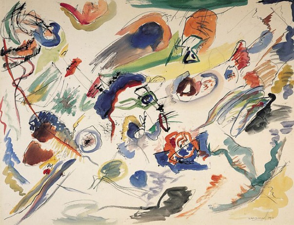 Vassily Kandinsky : Aquarelle abstraite (1910)