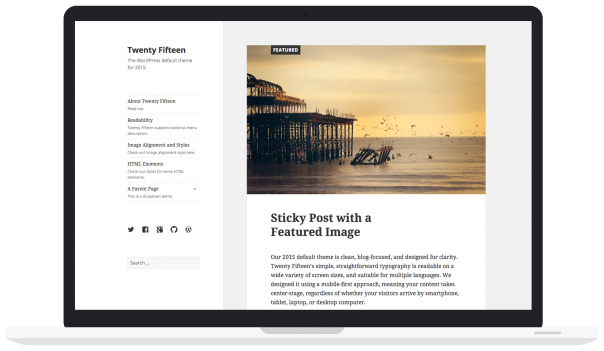 WordPress : Thème Twenty Fifteen