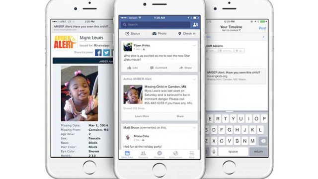 Amber Alerts Facebook