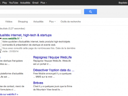 Google : Barre de navigation noire