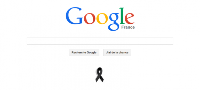 Google : Charlie Hebdo - Ruban noir