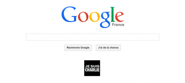 Google : Doodle Je suis Charlie