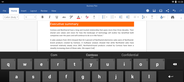 Microsoft Office : Word pour Android