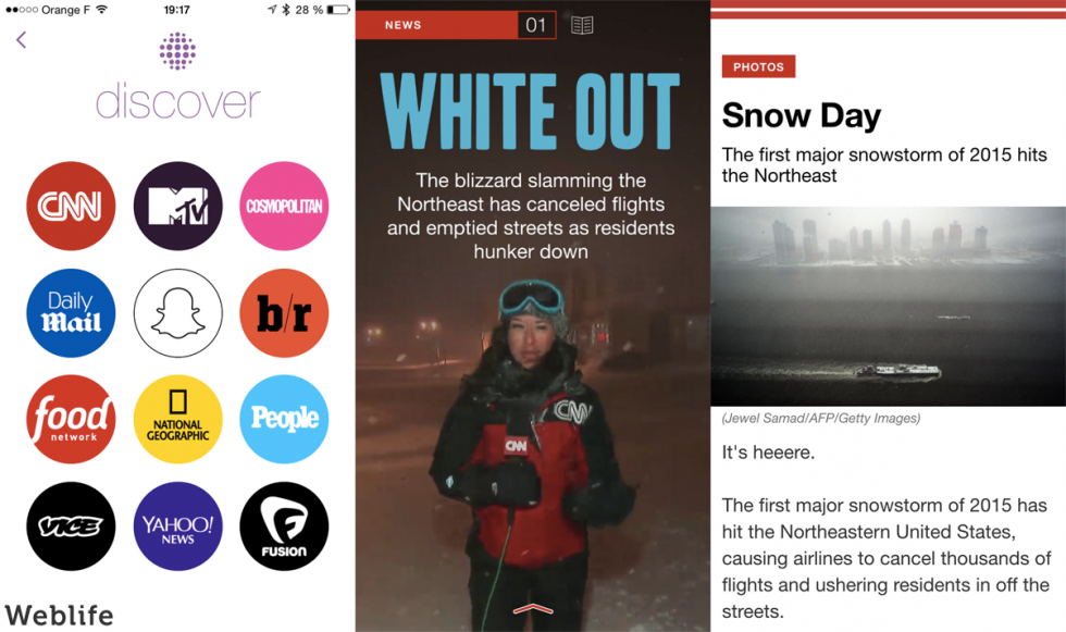 Snapchat : Discover et les snaptags arrivent - WebLife