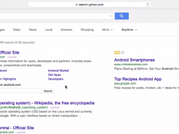 Yahoo : SERPs à la Google