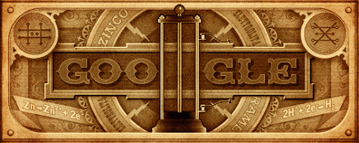 Google : Doodle Alessandro Volta