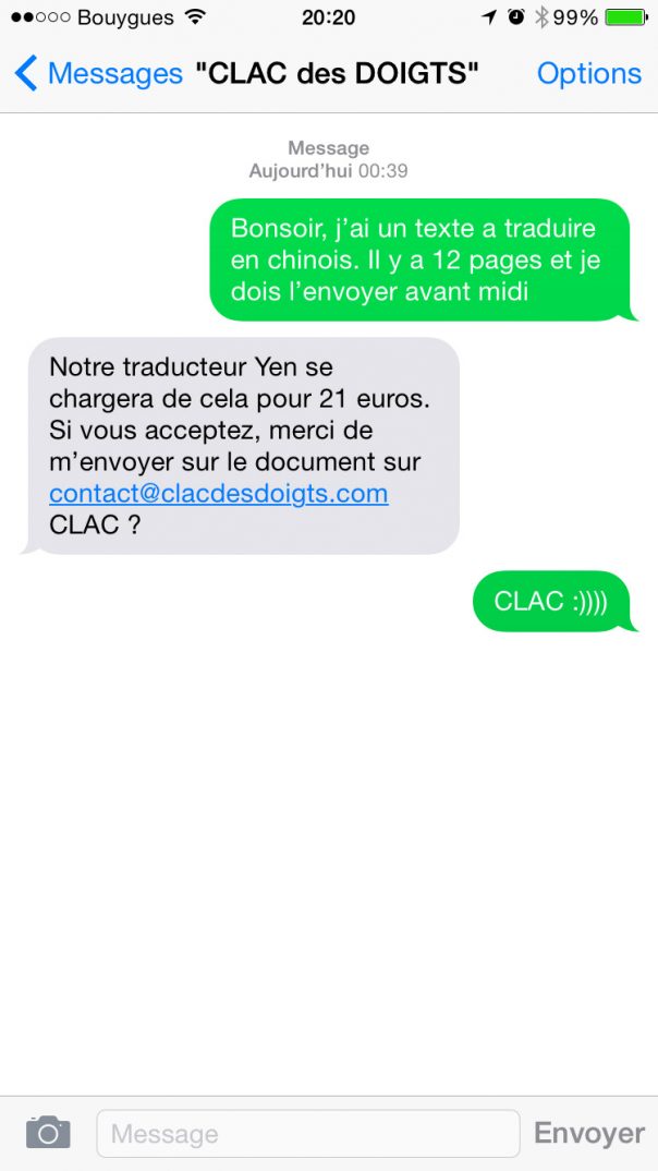 Clac des doigts