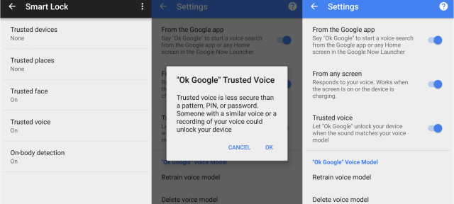 Android : Google Trusted Voice