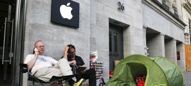 Apple Store : File d'attente