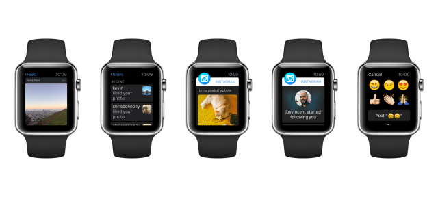 Instagram : Application Apple Watch