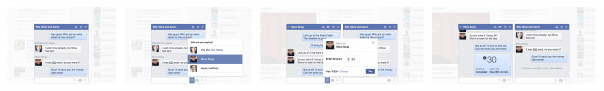 Facebook : Paiement par conversation multiple