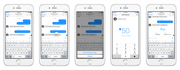 Facebook Messenger : Paiement